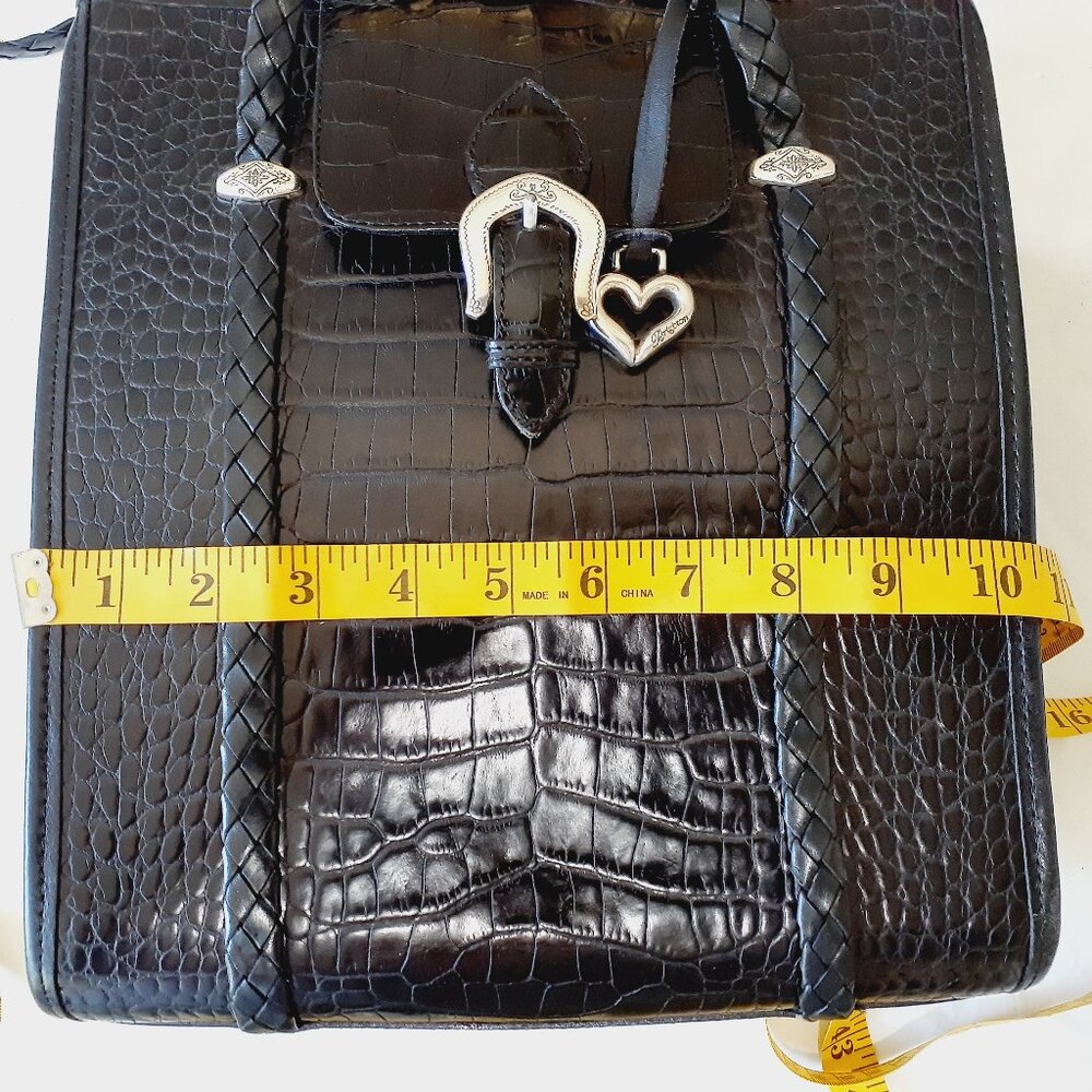 Brighton Croc Style Messenger Bag - Picture 11 of 14